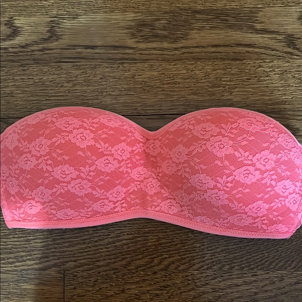 Victoria's Secret Coral Lace Bandeau